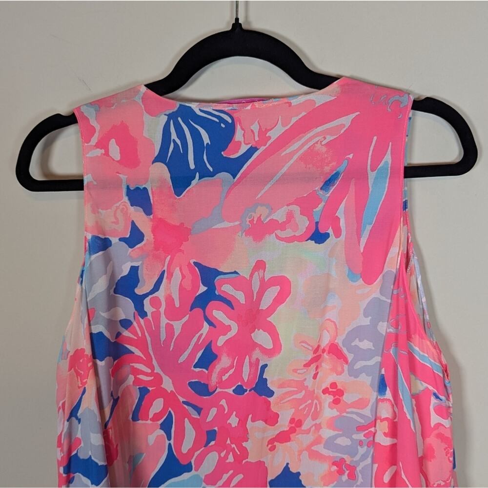 Lilly Pulitzer Benicia Tunic Cold Shoulder Dress Playa Hermosa - Picture 13 of 14